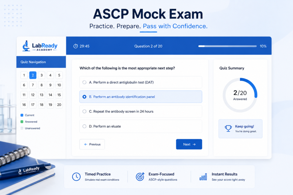mock exam mock up